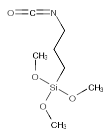 3-异氰酸酯基丙基三甲氧基硅烷 CAS 15396-00-6 分子式