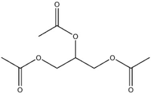 三乙酸甘油酯化学结构式