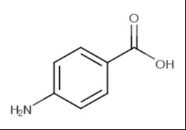 对氨基苯甲酸 PABA CAS 150-13-0 分子式