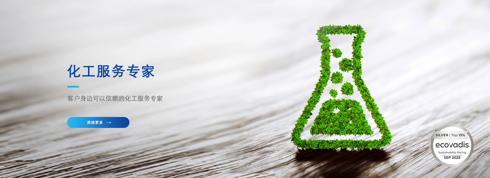 化工专业服务 Ecovadis 银牌 top15%