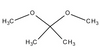 2,2-二甲氧基丙烷 CAS 77-76-9 分子结构