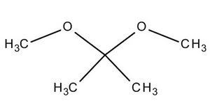 2,2-二甲氧基丙烷 CAS 77-76-9 分子结构